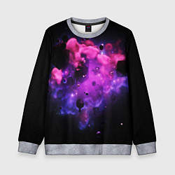 Свитшот детский Космическая геометрия, цвет: 3D-меланж