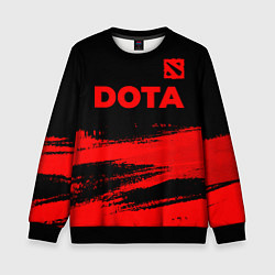 Детский свитшот Dota - red gradient посередине