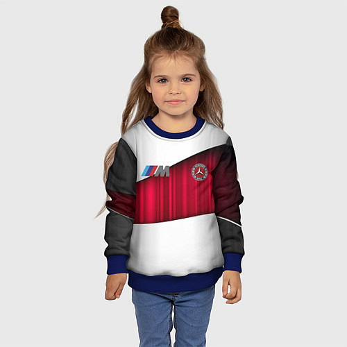 Детский свитшот Mercedes amg / 3D-Синий – фото 4