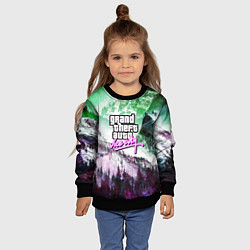 Свитшот детский Vice city game glitch, цвет: 3D-черный — фото 2