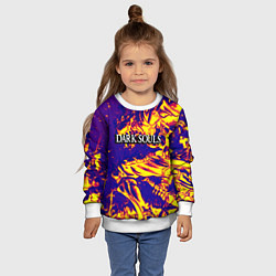 Свитшот детский Darksouls рыцарь, цвет: 3D-белый — фото 2