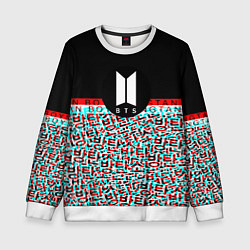 Детский свитшот BTS glitch