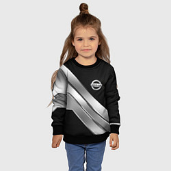 Свитшот детский Nissan metal steel auto, цвет: 3D-черный — фото 2