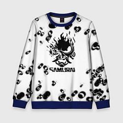 Детский свитшот Samurai черные краски текстура
