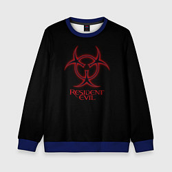 Детский свитшот Resident evil biohazard logo