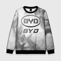 Свитшот детский BYD - white gradient, цвет: 3D-черный