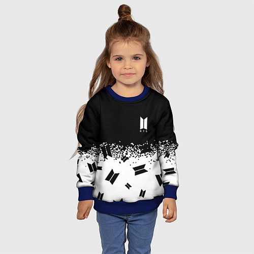 Детский свитшот Marshmello dj pattern краски / 3D-Синий – фото 4