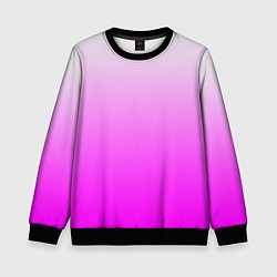 Свитшот детский Gradient color pink, цвет: 3D-черный