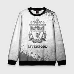 Детский свитшот Liverpool - white gradient