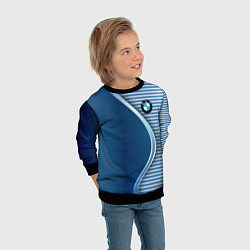 Свитшот детский BMW текстура, цвет: 3D-черный — фото 2