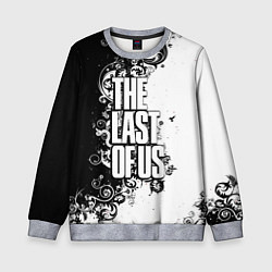 Свитшот детский The Last of Us узор чёрно белый, цвет: 3D-меланж