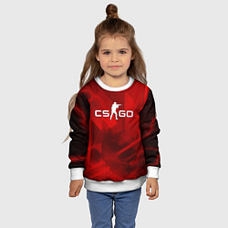 Свитшот детский CSGO абстракция, цвет: 3D-белый — фото 2