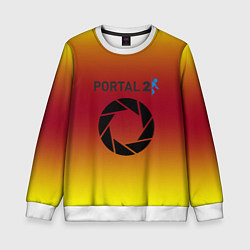 Детский свитшот Portal 2 gradient