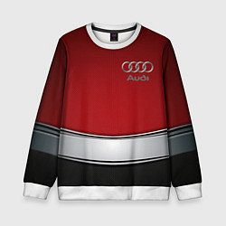 Свитшот детский Audi metal car steel, цвет: 3D-белый