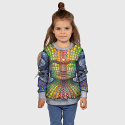 Свитшот детский Оптические стёкла, цвет: 3D-меланж — фото 2