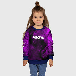 Свитшот детский Farcry neon fire, цвет: 3D-синий — фото 2