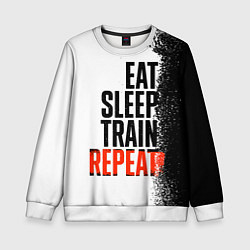 Детский свитшот Eat sleep train repeat