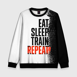 Детский свитшот Eat sleep train repeat