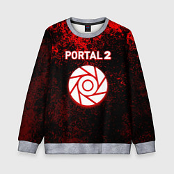 Детский свитшот Half life красные краски
