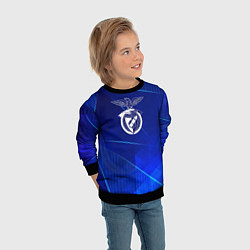 Свитшот детский Benfica blue poly, цвет: 3D-черный — фото 2