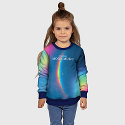 Свитшот детский Moon music Coldplay, цвет: 3D-синий — фото 2