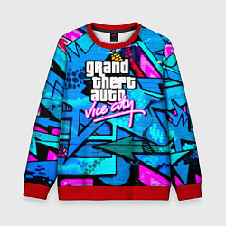 Свитшот детский GTA vice city steel grafity, цвет: 3D-красный