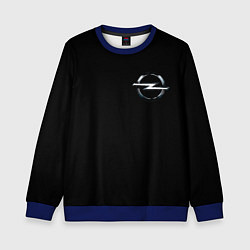 Свитшот детский Opel logo auto, цвет: 3D-синий