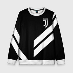 Свитшот детский Juventus line white, цвет: 3D-белый