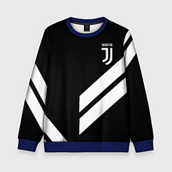 Свитшот детский Juventus line white, цвет: 3D-синий