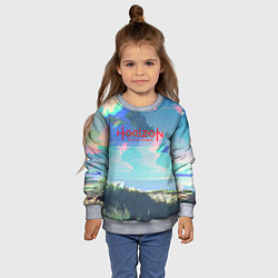 Свитшот детский Horizon: Zero Dawn game steel, цвет: 3D-меланж — фото 2
