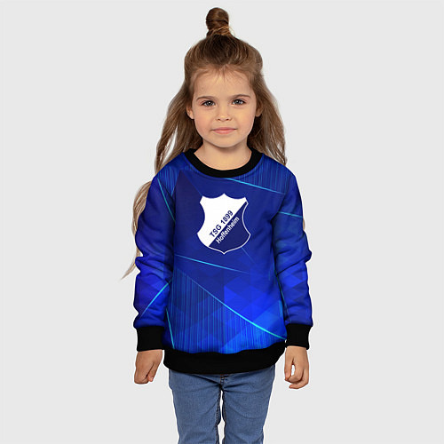 Детский свитшот Hoffenheim blue poly / 3D-Черный – фото 4