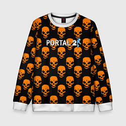 Детский свитшот Portal skull pattern