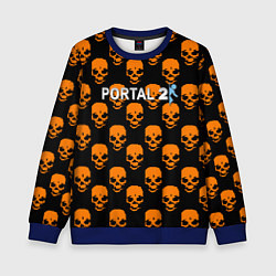 Детский свитшот Portal skull pattern