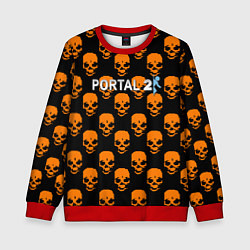 Детский свитшот Portal skull pattern