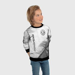 Свитшот детский Dongfeng - white gradient вертикально, цвет: 3D-черный — фото 2