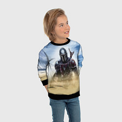 Свитшот детский Дин Джарин - Мандалорец, цвет: 3D-черный — фото 2