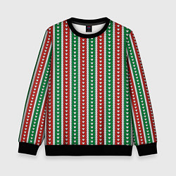 Свитшот детский Knitted pattern, цвет: 3D-черный