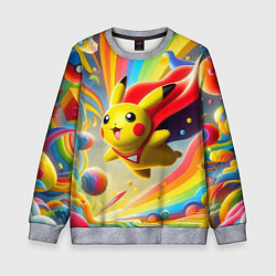 Детский свитшот Super Pikachu - ai art fantasy