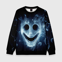 Детский свитшот Нейросеть - улыбка привидения