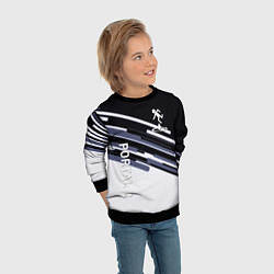 Свитшот детский Portal line geometry, цвет: 3D-черный — фото 2