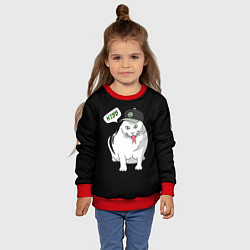 Свитшот детский Котозмей - Бендер, цвет: 3D-красный — фото 2