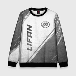 Свитшот детский Lifan - white gradient вертикально, цвет: 3D-черный