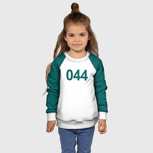 Детский свитшот Игра в кальмара 044 / 3D-Белый – фото 4