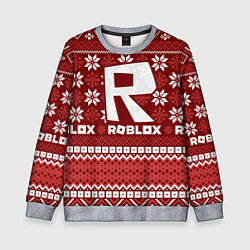 Детский свитшот Новогодний свитер ugly Roblox