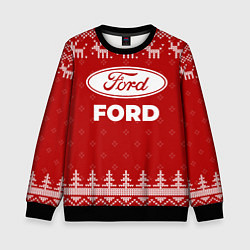 Детский свитшот Новогодний Ford с оленями