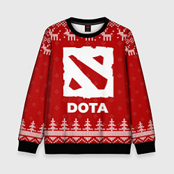 Детский свитшот Новогодний Dota с оленями