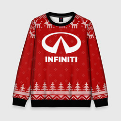 Детский свитшот Новогодний Infiniti с оленями