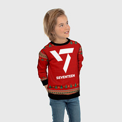 Свитшот детский Seventeen new year, цвет: 3D-черный — фото 2
