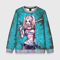 Свитшот детский Harley Quinn, цвет: 3D-меланж