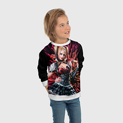 Свитшот детский Harley Quinn, цвет: 3D-белый — фото 2